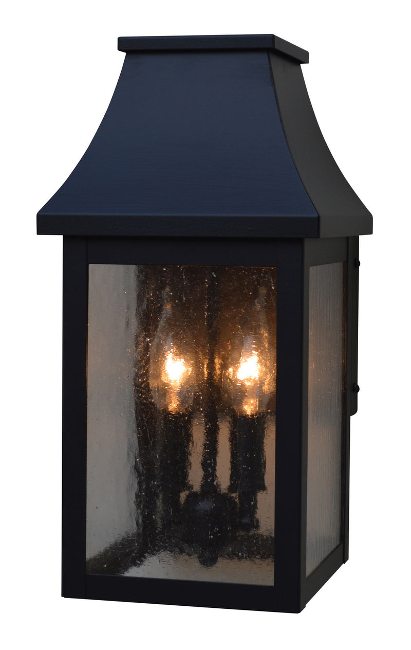 Arroyo PRW-7CS-BK Two Light Wall Mount, Satin Black
