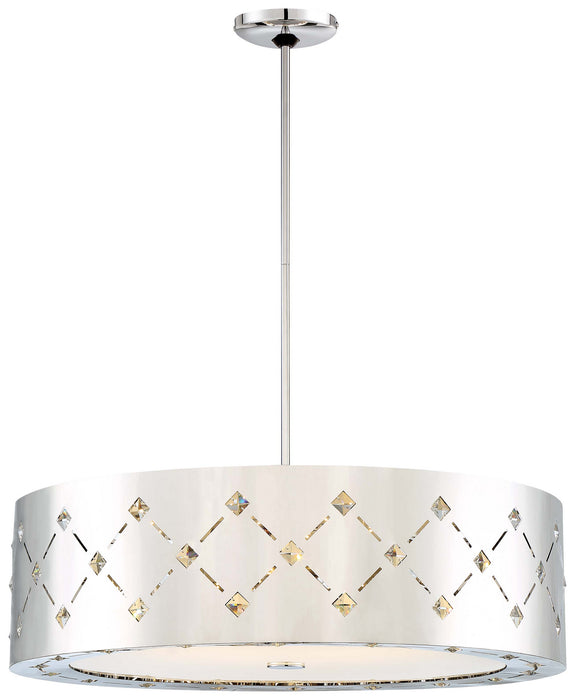 George Kovacs P1035-077-L LED Pendant, Chrome