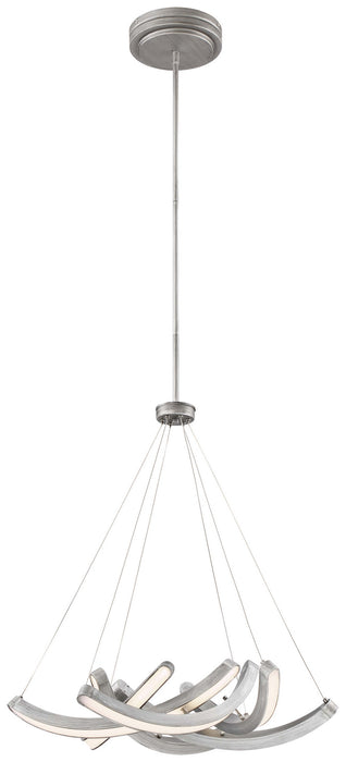 George Kovacs P1336-665-L LED Pendant, Brushed Silver