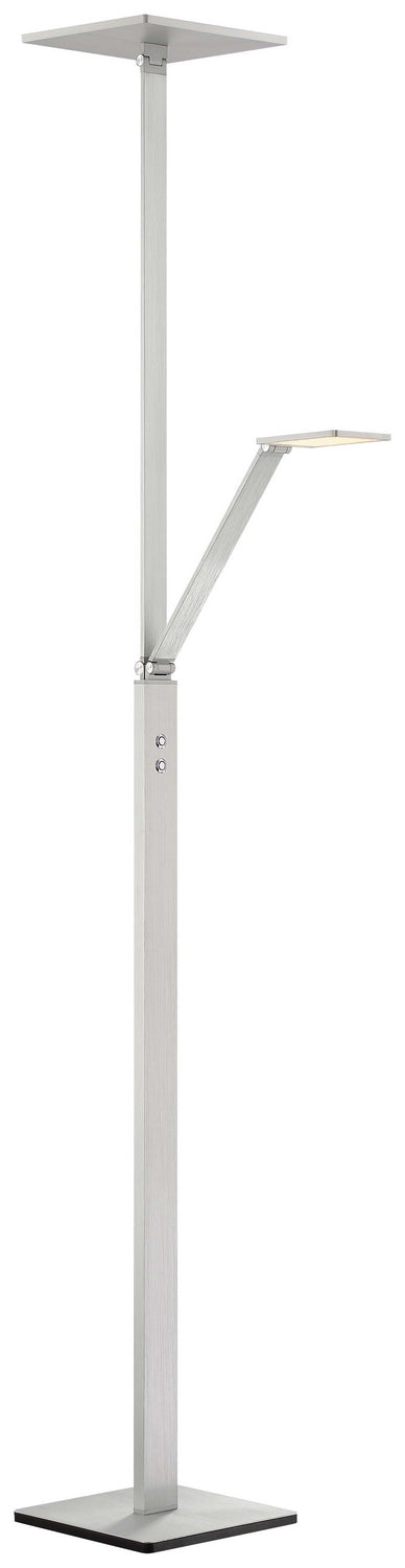 George Kovacs P305-5-654-L LED Floor Lamp, Chiseled Nickel