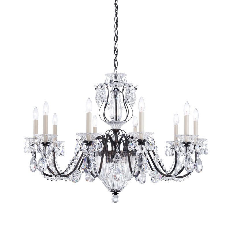 Schonbek 1260N-76A 13 Light Chandelier, Heirloom Bronze