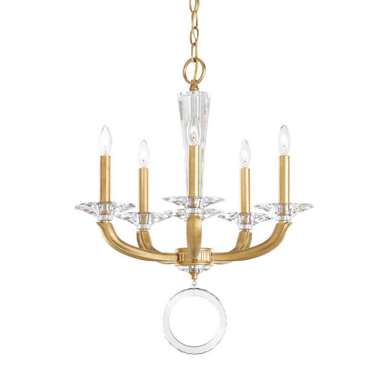 Schonbek MA1005N-22O Five Light Chandelier, Heirloom Gold