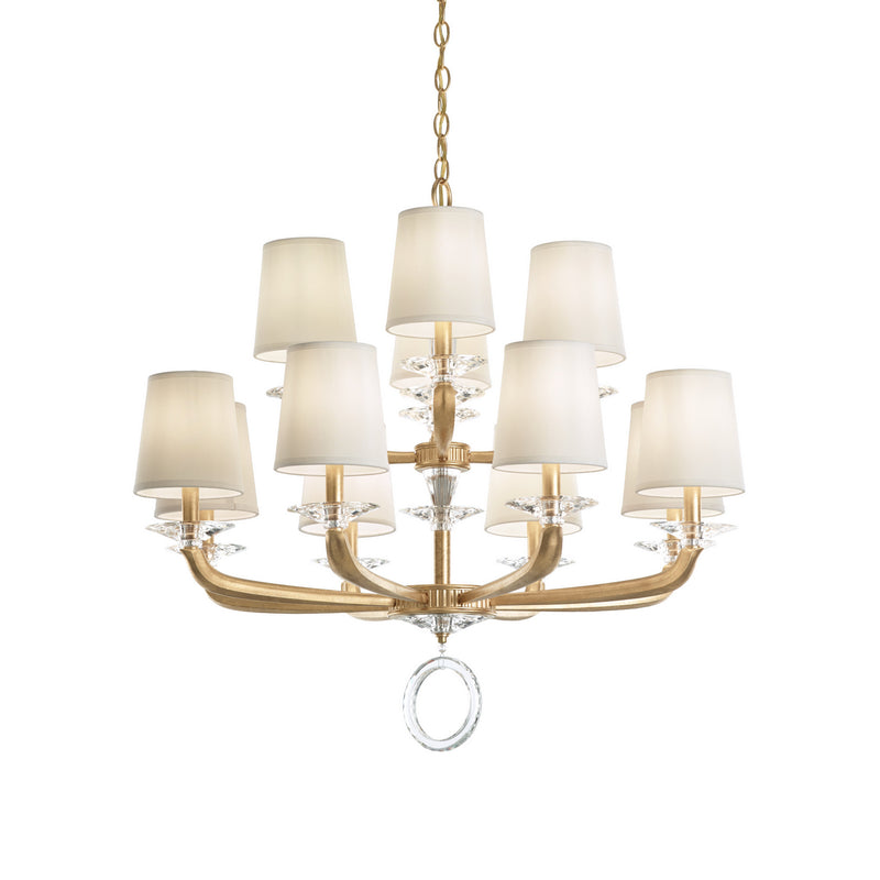 Schonbek MA1012N-26O 12 Light Chandelier, French Gold