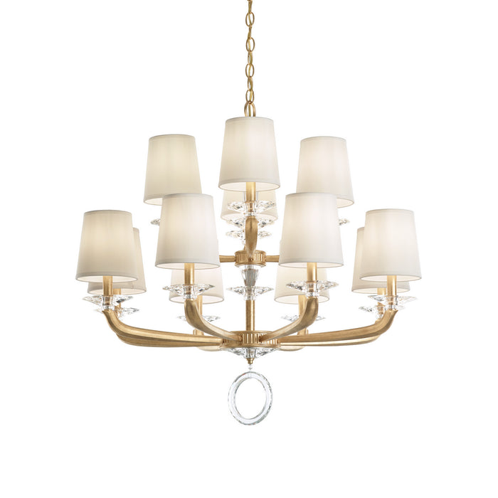Schonbek MA1012N-26O 12 Light Chandelier, French Gold