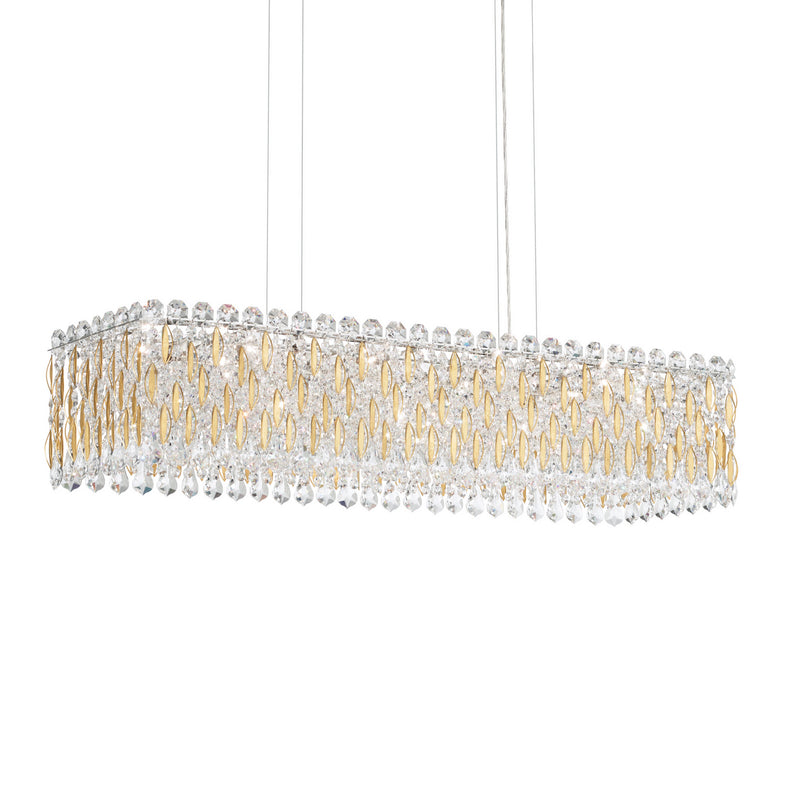 Schonbek RS8344N-22S 13 Light Linear Pendant, Heirloom Gold