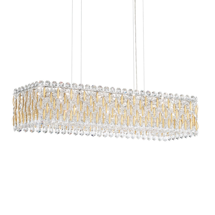 Schonbek RS8344N-22S 13 Light Linear Pendant, Heirloom Gold