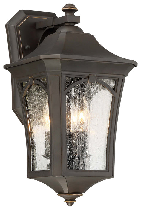 Minka-Lavery 71212-143C Three Light Outdoor Wall Mount, Oil Rubbed Bronze W/ Gold High
