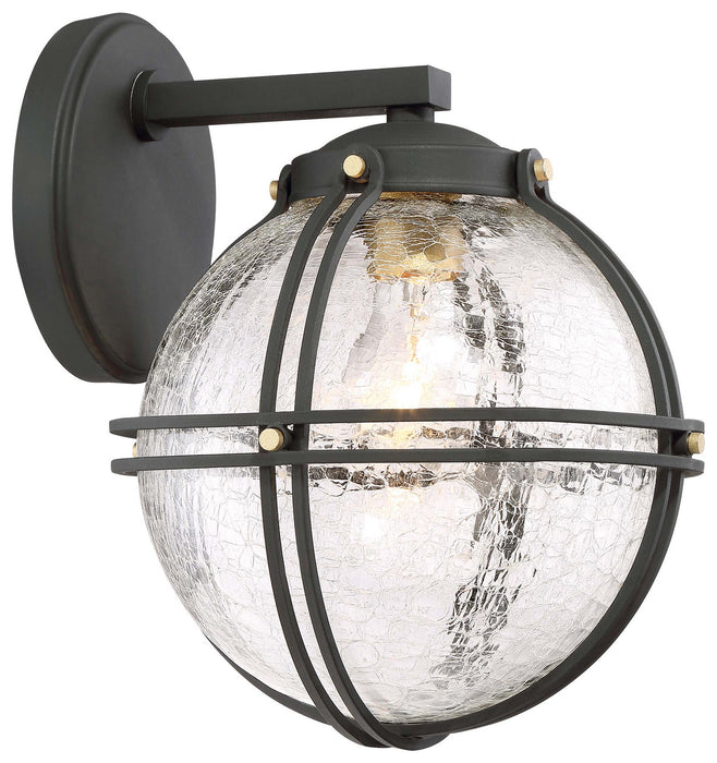 Minka-Lavery 71232-661 One Light Outdoor Wall Mount, Coal W/Honey Gold Highlight