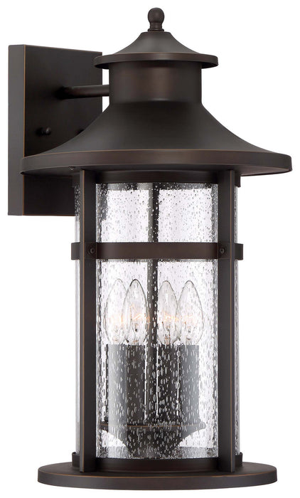 Minka-Lavery 72557-143C Four Light Outdoor Wall Mount, Oil Rubbed Bronze W/ Gold High