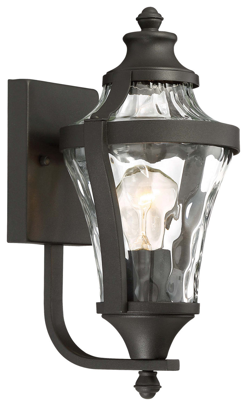 Minka-Lavery 72561-66 One Light Outdoor Wall Lamp, Coal
