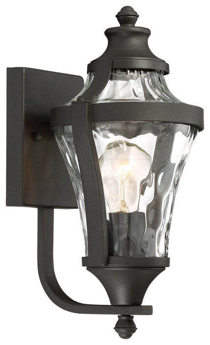 Minka-Lavery 72561-66 One Light Outdoor Wall Lamp, Coal