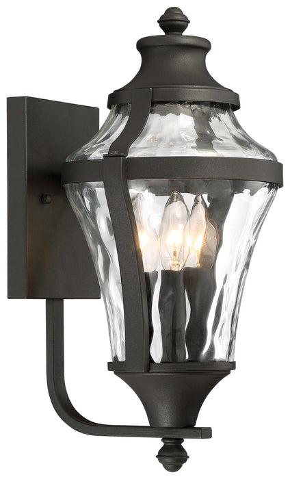 Minka-Lavery 72562-66 Three Light Outdoor Wall Lamp, Coal