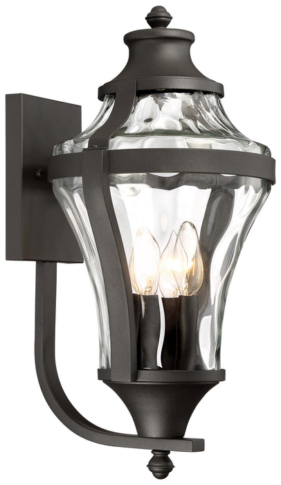 Minka-Lavery 72563-66 Four Light Outdoor Wall Lamp, Coal