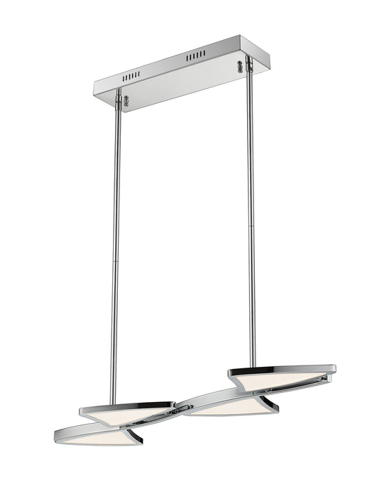 Z-Lite 1003-4CH-LED LED Linear Chandelier, Chrome