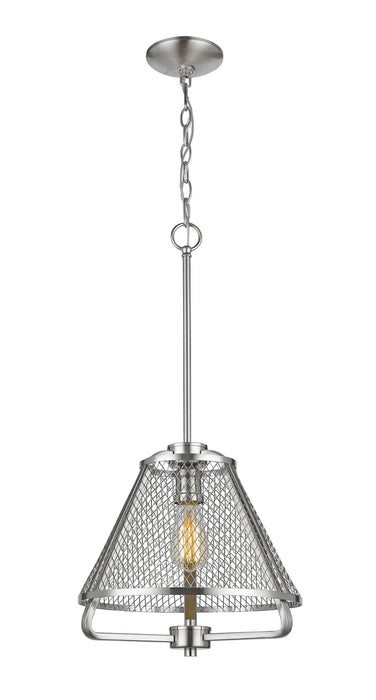 Z-Lite 451-12BN One Light Pendant, Brushed Nickel