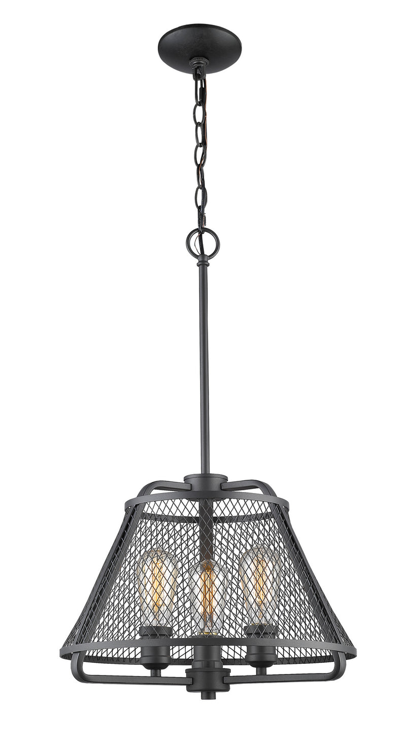 Z-Lite 451-16BRZ Three Light Pendant, Bronze
