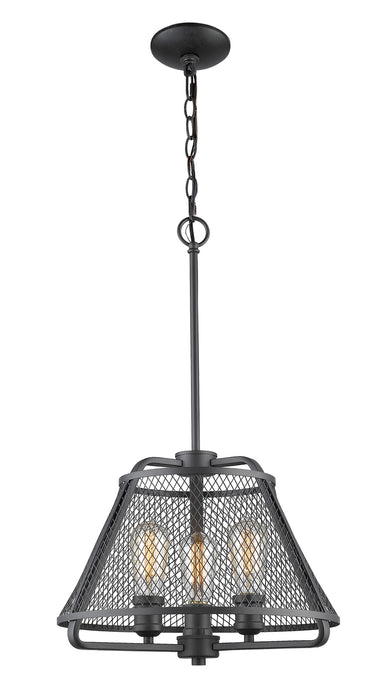 Z-Lite 451-16BRZ Three Light Pendant, Bronze