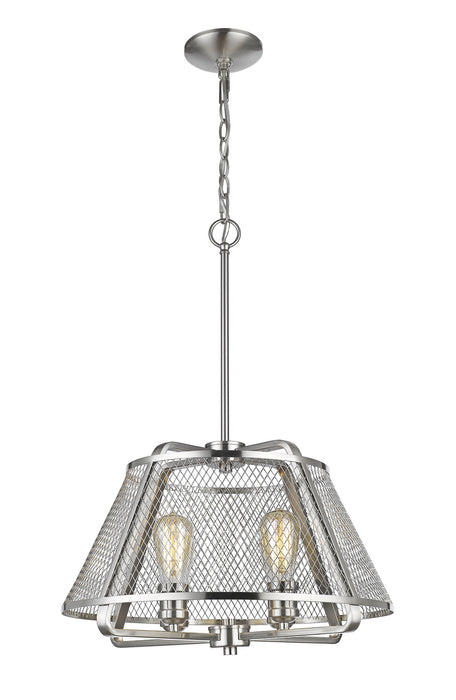 Z-Lite 451-19BN Four Light Pendant, Brushed Nickel