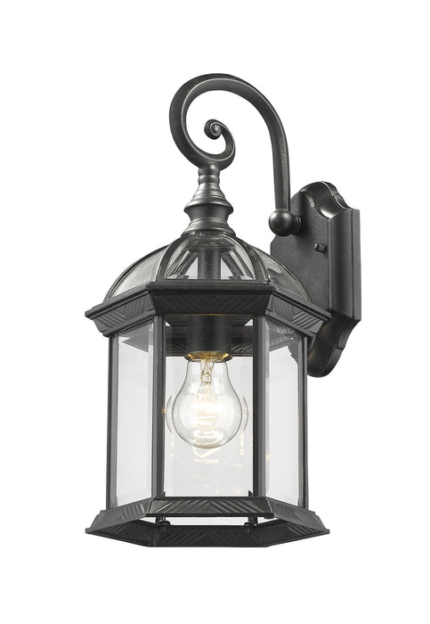 Z-Lite 563M-BK One Light Outdoor Wall Light, Black