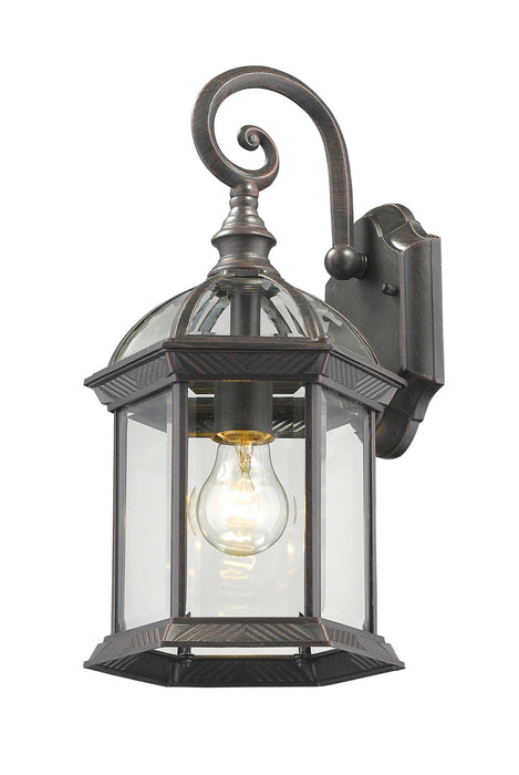 Z-Lite 563M-RT One Light Outdoor Wall Light, Rust