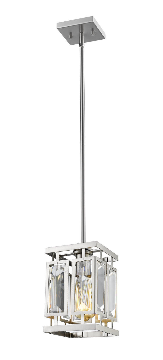 Z-Lite 6006MP-BN One Light Pendant, Brushed Nickel