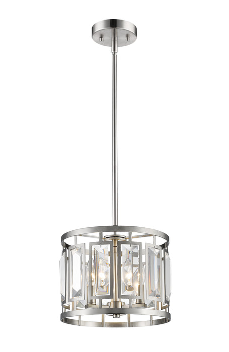 Z-Lite 6007-11BN Three Light Pendant, Brushed Nickel