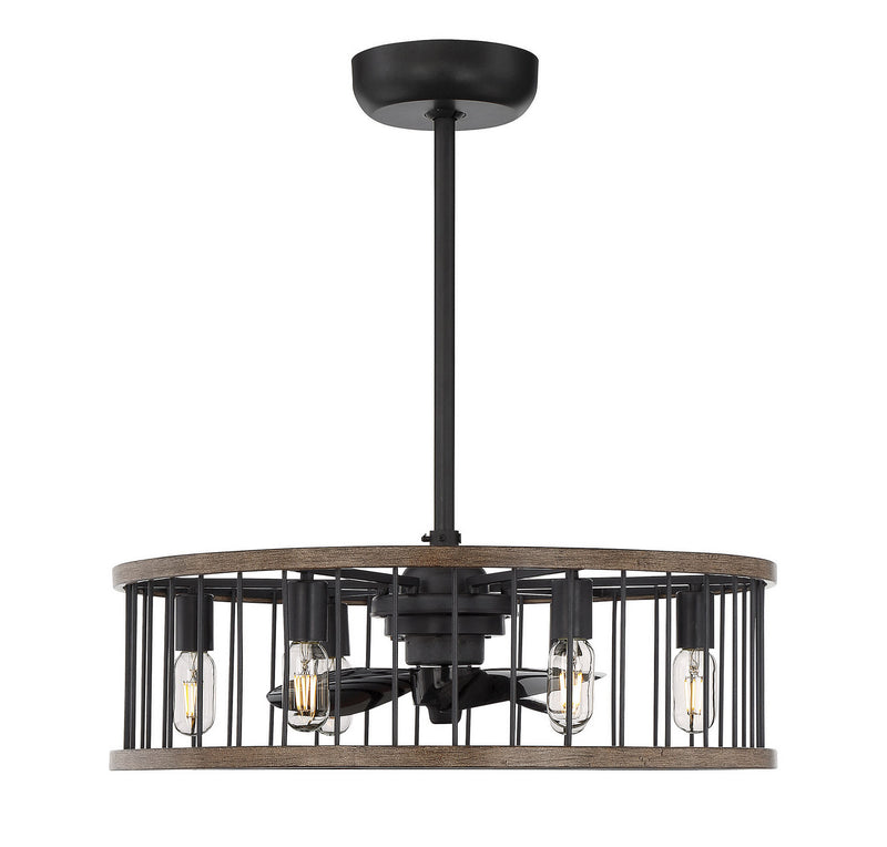 Savoy House 26-9472-FD-133 Six Light Fan D'lier, Sapele