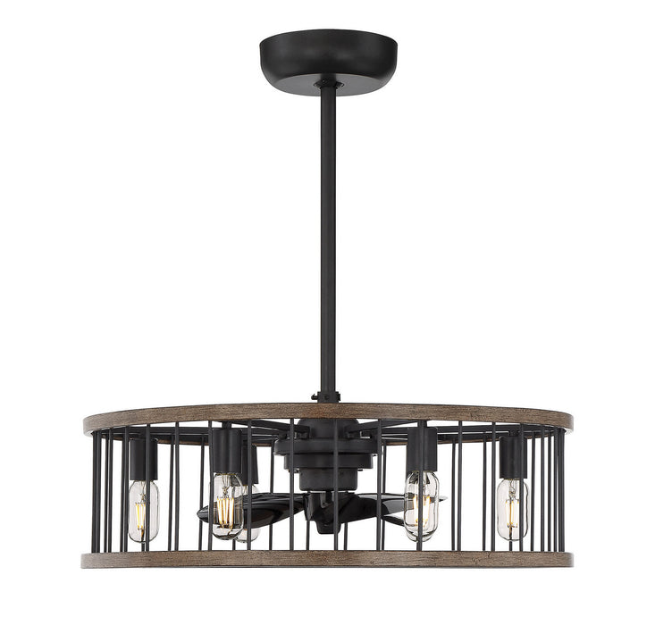 Savoy House 26-9472-FD-133 Six Light Fan D'lier, Sapele