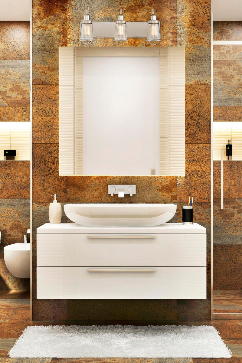 Savoy House 8-1780-3-111 Three Light Bath Bar, Satin Nickel with Polished Nickel