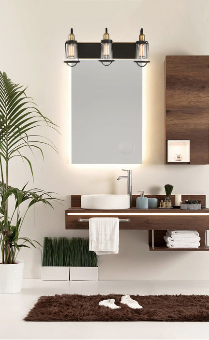 Savoy House 8-1780-3-79 Three Light Bath Bar, English Bronze and Warm Brass