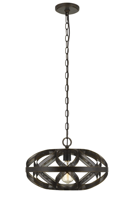 Cal Lighting FX-3659-1 One Light Chandelier, Dark Bronze