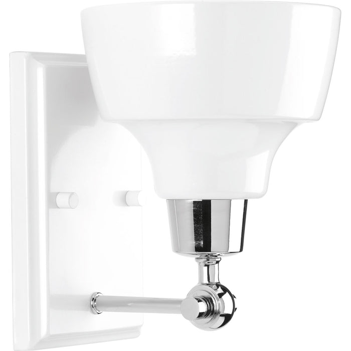 Progress Lighting P300039-015 One Light Bath, Polished Chrome