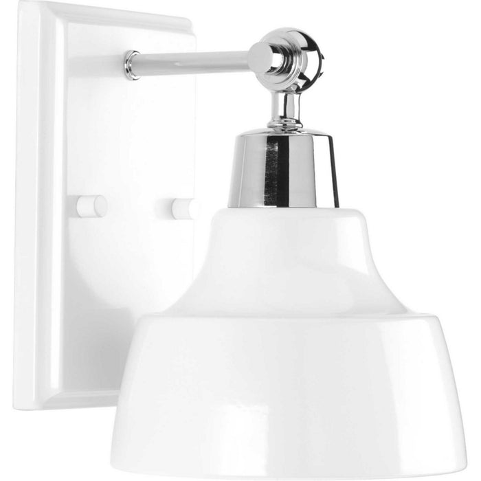 Progress Lighting P300039-015 One Light Bath, Polished Chrome