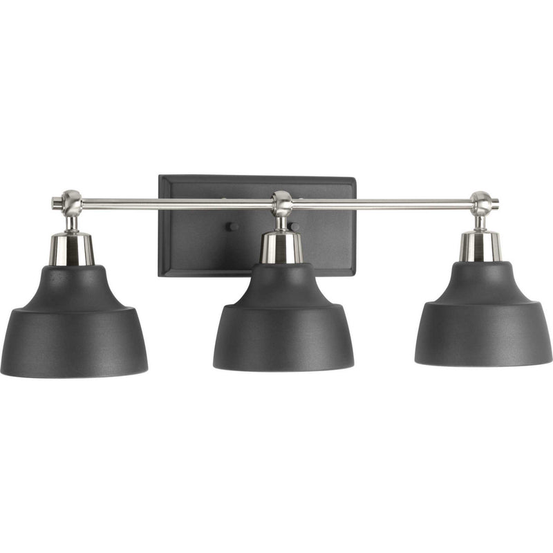 Progress Lighting P300041-009 Three Light Bath, Brushed Nickel