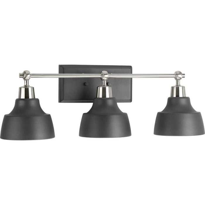 Progress Lighting P300041-009 Three Light Bath, Brushed Nickel
