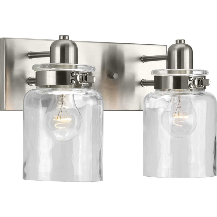 Progress Lighting P300046-009 Two Light Bath, Brushed Nickel
