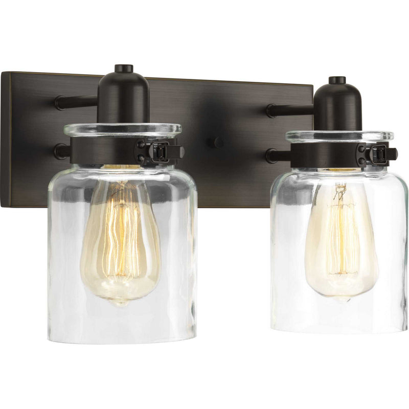 Progress Lighting P300046-020 Two Light Bath, Antique Bronze