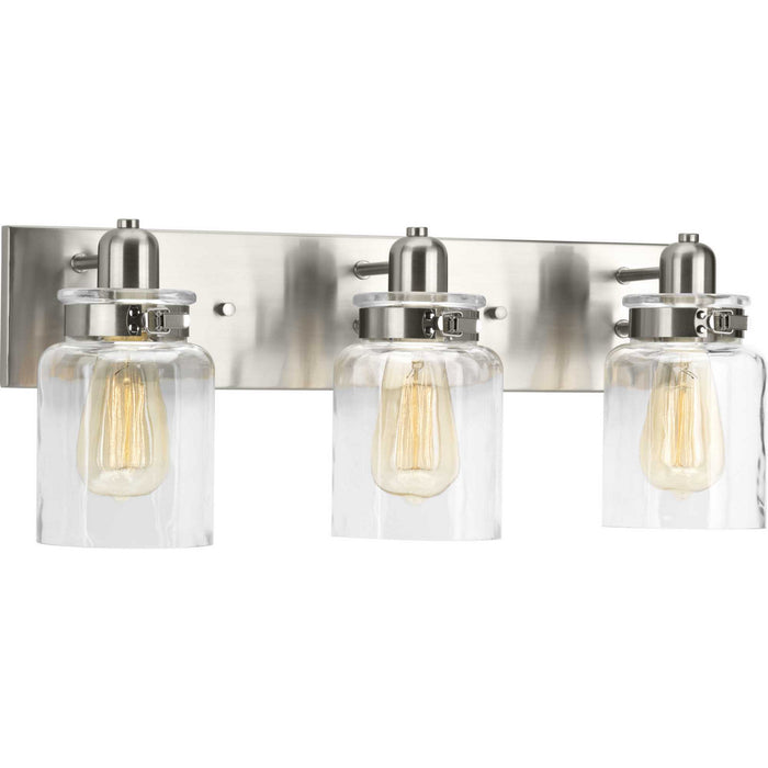 Progress Lighting P300047-009 Three Light Bath, Brushed Nickel
