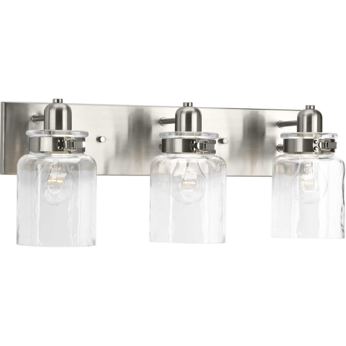 Progress Lighting P300047-009 Three Light Bath, Brushed Nickel