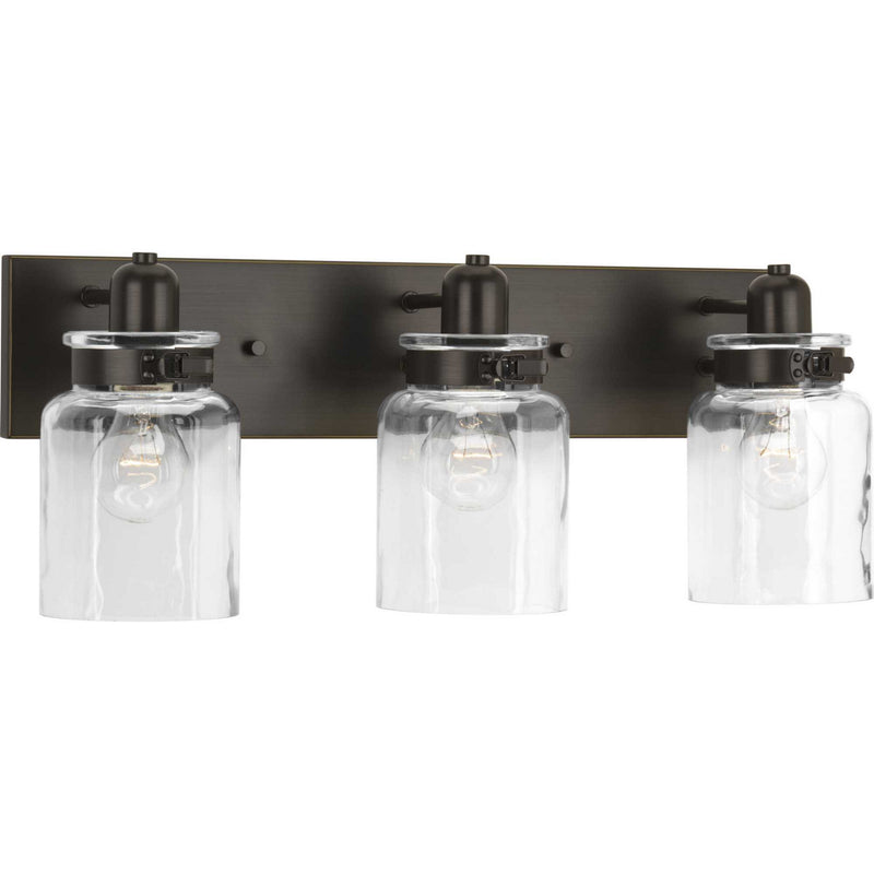 Progress Lighting P300047-020 Three Light Bath, Antique Bronze