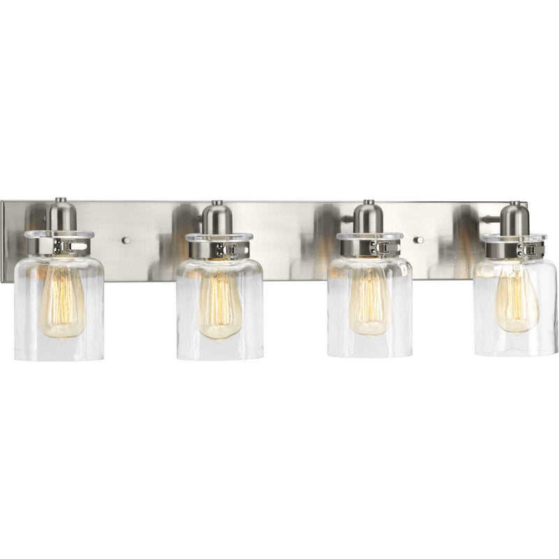 Progress Lighting P300048-009 Four Light Bath, Brushed Nickel