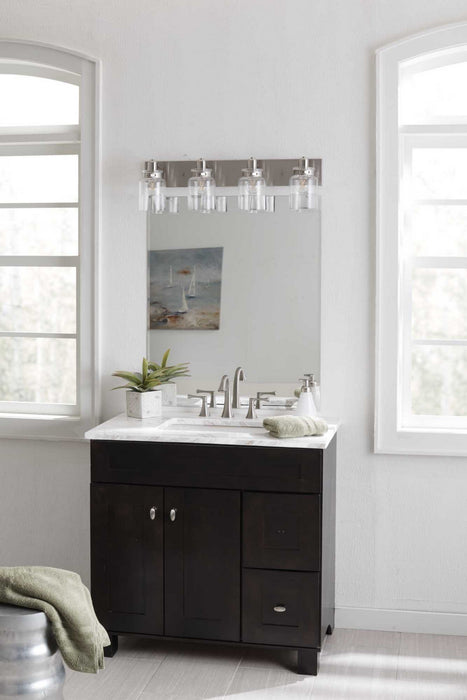 Progress Lighting P300048-009 Four Light Bath, Brushed Nickel