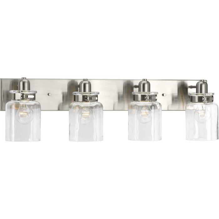 Progress Lighting P300048-009 Four Light Bath, Brushed Nickel