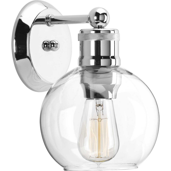 Progress Lighting P300049-104 One Light Bath, Polished Nickel