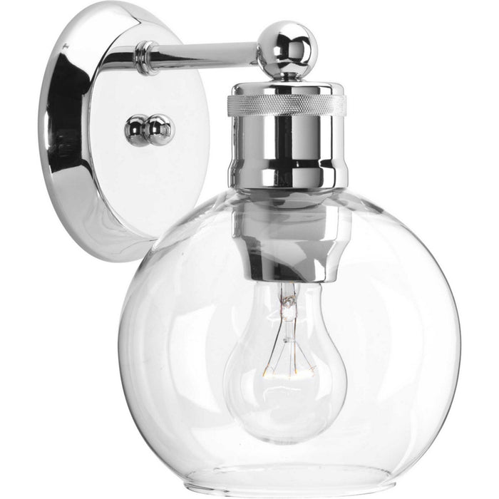 Progress Lighting P300049-104 One Light Bath, Polished Nickel