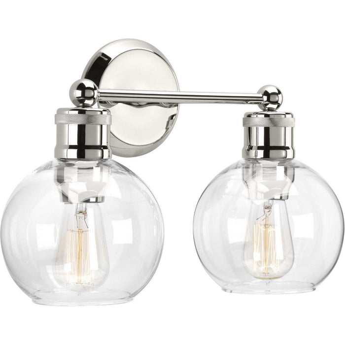 Progress Lighting P300050-104 Two Light Bath, Polished Nickel