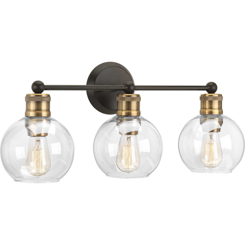 Progress Lighting P300051-020 Three Light Bath, Antique Bronze
