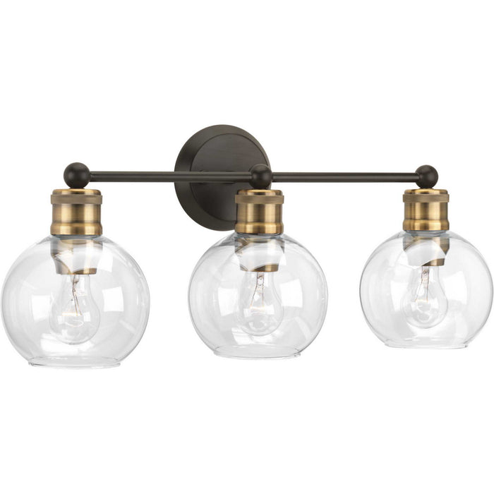 Progress Lighting P300051-020 Three Light Bath, Antique Bronze