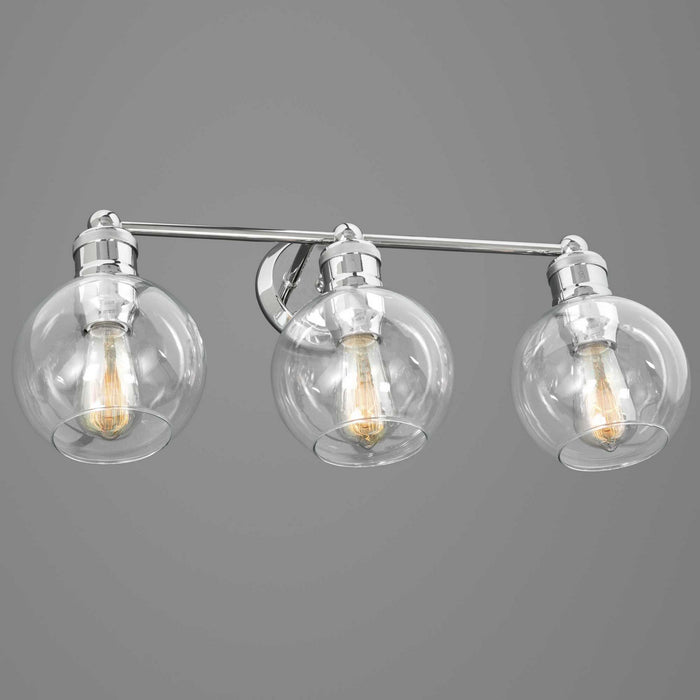 Progress Lighting P300051-104 Three Light Bath, Polished Nickel