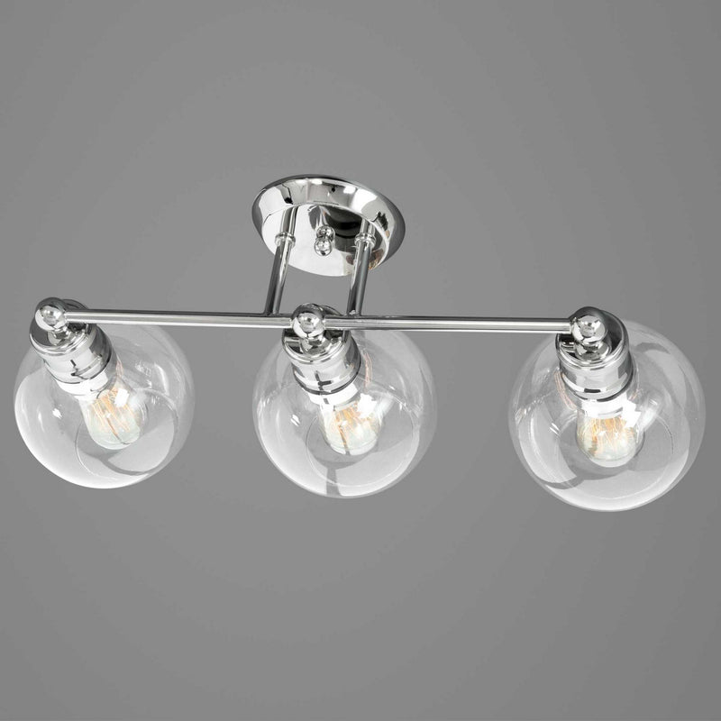 Progress Lighting P300051-104 Three Light Bath, Polished Nickel